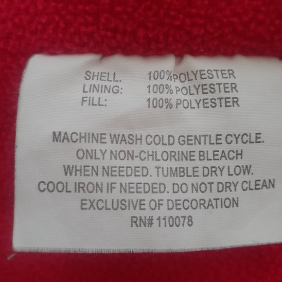 US Polo Assn. Navy/Red Full Zip Hooded Jacket Men Size Med. - Picture 8 of 10